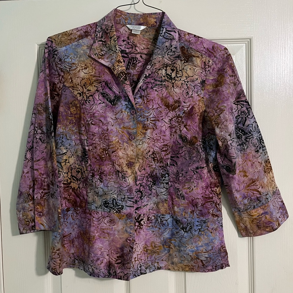 Christopher & Banks 3/4 Sleeve Fitted Blouse
